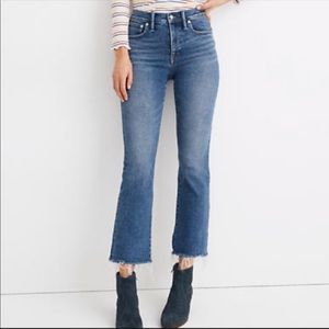 Madewell Cali Demi Boot Jeans. Raw Hem.